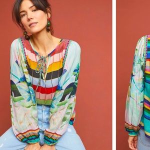 Anthropologie Delaunay Blouse Size XS.